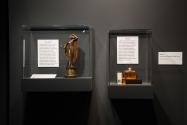 Norell exhibition award and perfume cases detail