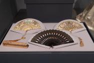 Fans by J. Duvelleroy and unidentified designers, circa 1840-circa 1860