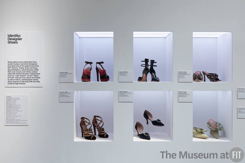 Shoes by Azzedine Alaia, Manolo Blahník, and Brother Vellies in the Identity: Designer Shoes section.