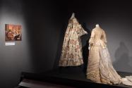 Designing Women_11 Left to Right: Robe à la Française, France, 1760-1775 (2017.2.1); Madame Hardy, Afternoon Dress, Paris, circa 1877 (83.16.10)