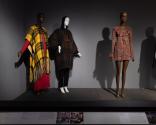 Designing Women_24 Bonnie Cashin, Poncho and Dress (79.222.32, 92.79.1), Coat and Jumpsuit (88.106.3, 79.222.34), New York, late 1960s to early 1970s; Barbara Hulanicki for Biba, Mini Dress, London, circa 1970 (2005.89.4)