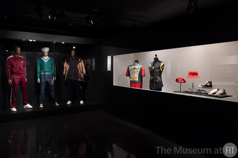 Fresh, Fly, and Fabulous: Fifty Years of Hip Hop Style, installation view. Exhibition design by Courtney Sloane Design © The Museum at FIT