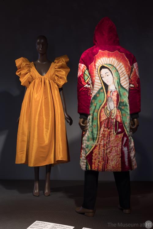 Kika Vargas dress, 2022 (2022.83.1) and Equihua coat, 2018 (2022.24.1)