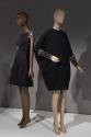 Dress by Valentino, c.1999 (left, 2021.53.24); dress by Galanos, 1966 (76.210.2)