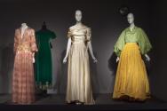 Fashion A-Z (I)_08 Left to right 80.58.5 (dress), 86.56.1 (green dress), 70.57.48 (evening dress), 91.190.2 (evening ensemble)