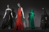 Fashion A-Z (I)_14 Left o right 2010.89.1 (evening dress), 2011.41.1 (red dress), 91.241.134 (evening dress), P84.17.5 (dress) 