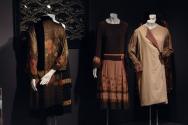 Exoticism_12 Left to right  73.65.5 (evening coat), 83.79.49 (textile wall), P76.1.1 (dress), 84.213.1 (coat)