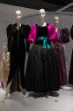 YSL+Halston_24 Left to right 91.235.27 (dress with jacket), 84.145.1 (pink sleeve gown), 82.234.1 (purple gown)