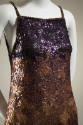 Purple, gold and orange ombre sequins camisole tunic