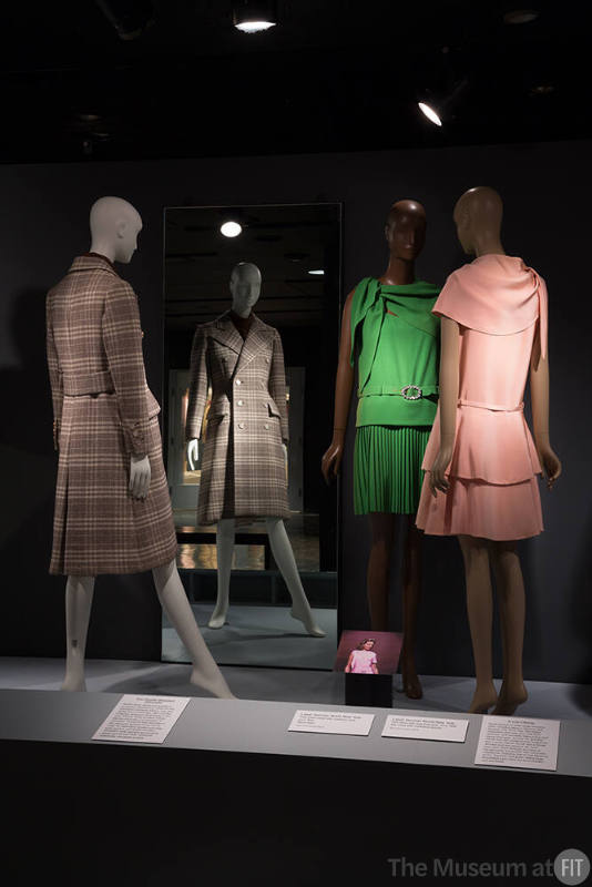 Norell exhibition platform view of mannequins