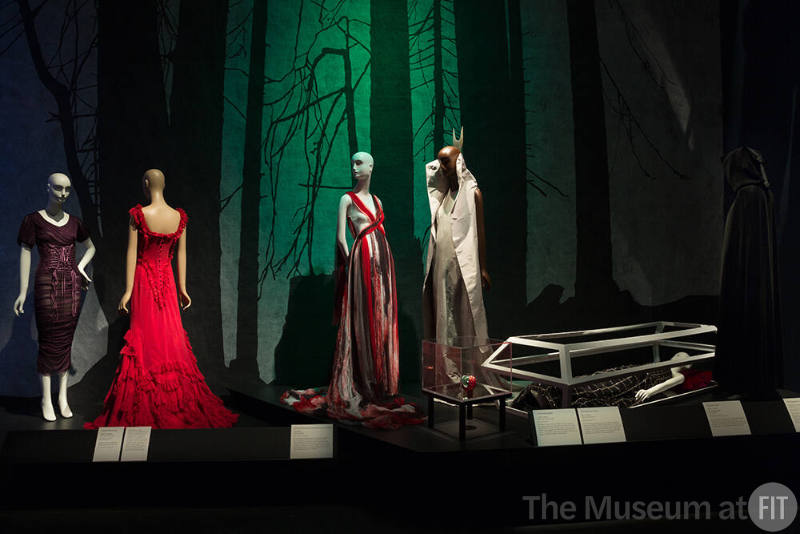 Fairy Tale Fashion exhibition platform view of mannequins
