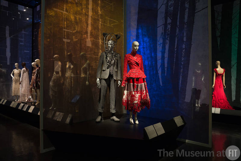 Fairy Tale Fashion exhibition gallery installation overview 