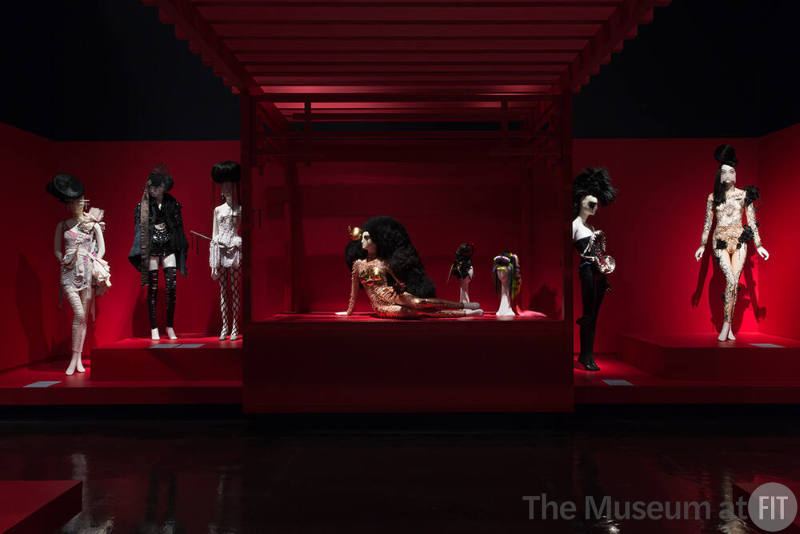 Susanne Bartsch exhibition platform view of mannequins