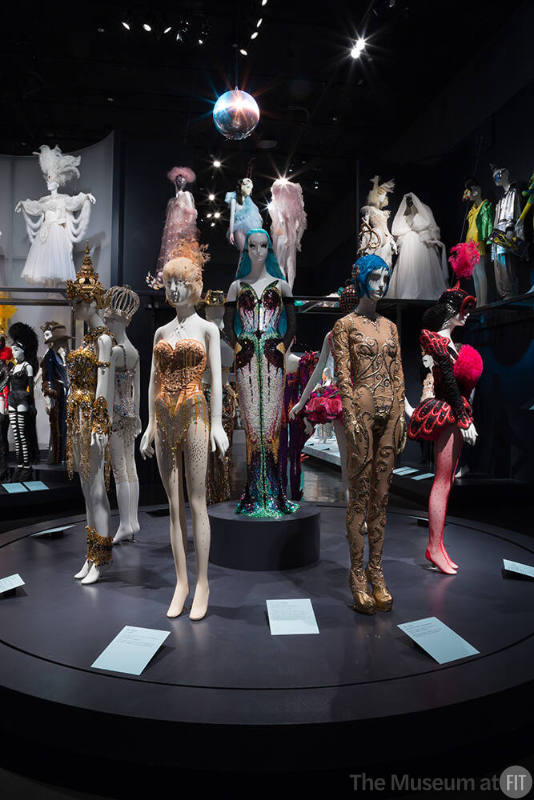 Susanne Bartsch exhibition platform view of mannequins