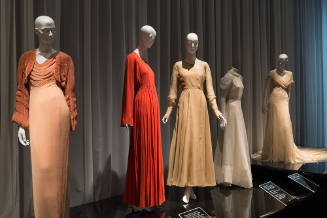 Elegance in an Age of Crisis: Fashions from the 1930s exhibition installation view of dressed m…