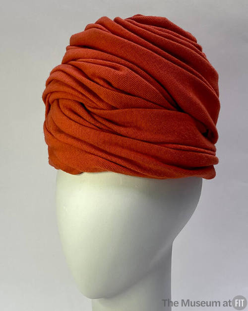Orange woven turban
