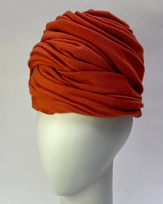 Orange woven turban