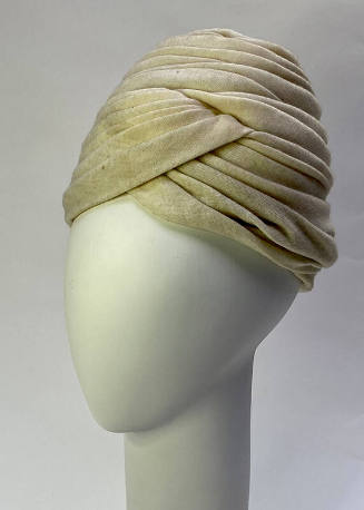off white wool turban 
