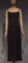 Black floor length slip dress with camisole top