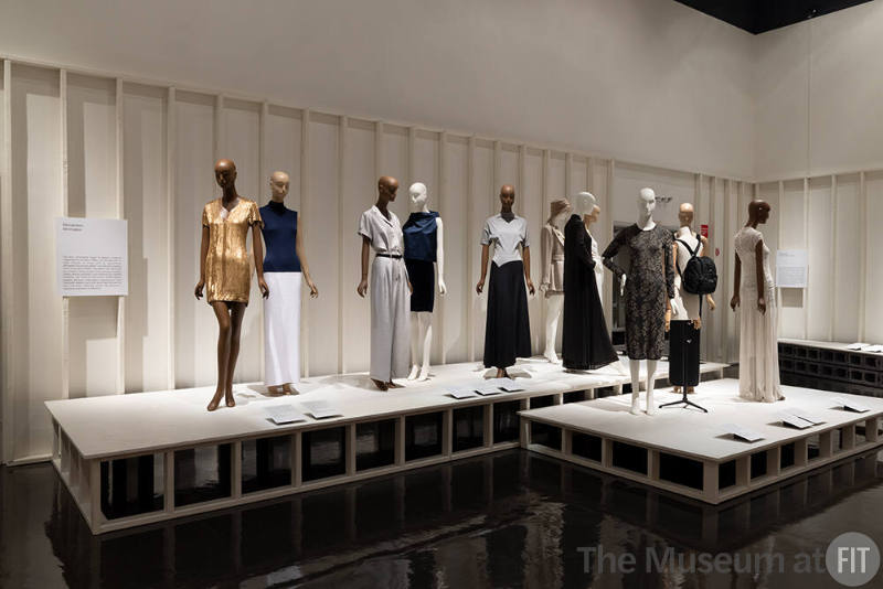 An overview of the section in Reinvention and Restlessness: Fashion in the Nineties highlighting Minimalism. 