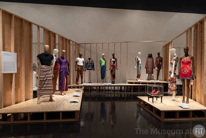 An overview of the section in Reinvention and Restlessness: Fashion in the Nineties highlighting The Global Wardrobe. 