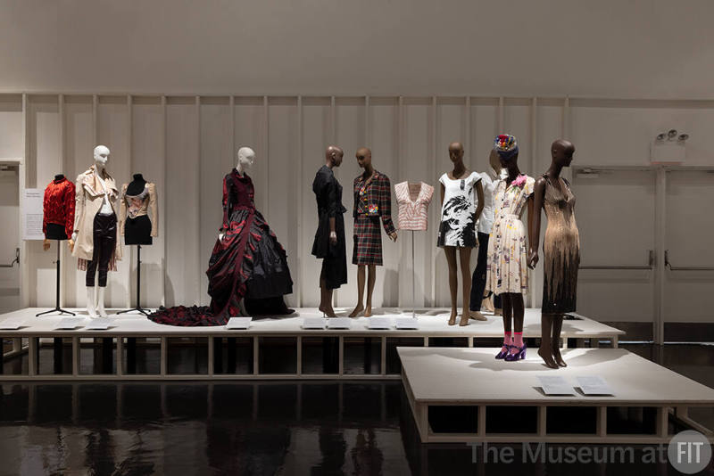 An overview of the section in Reinvention and Restlessness: Fashion in the Nineties highlighting Retro Revivals. 