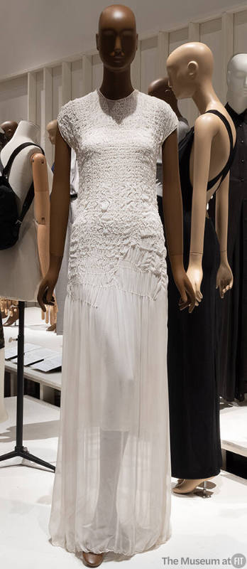 White short sleeve floor length dress with sttiched ruched bodice