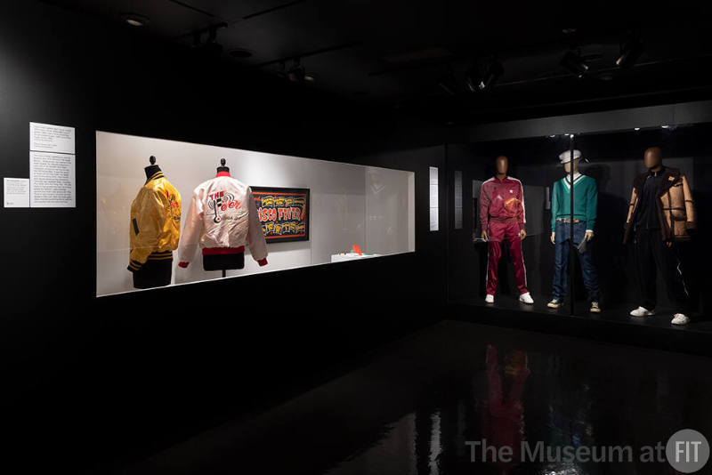 Fresh, Fly, and Fabulous: Fifty Years of Hip Hop Style, installation view. Exhibition design by Courtney Sloane Design © The Museum at FIT