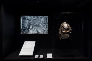 Fashioning Wonder exhibition installation view of the “A Microcosm of Knowledge” section with a…
