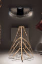Close up view of a fully extended cape and a cage crinoline the “Specimens” section of the Fash…