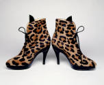 Alternate view of leopard print ankle boots
