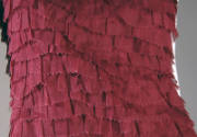 Red-violet irregular ruffled layers