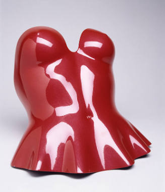 Red plastic torso bustier