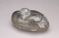 Small duck shaped handbag covered in rhinestones