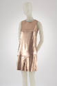 Pink metallic sleeveless mini dress 