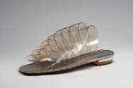 Alternate view of clear vinyl mule sandal