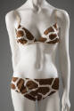 Giraffe printed bra and panty set