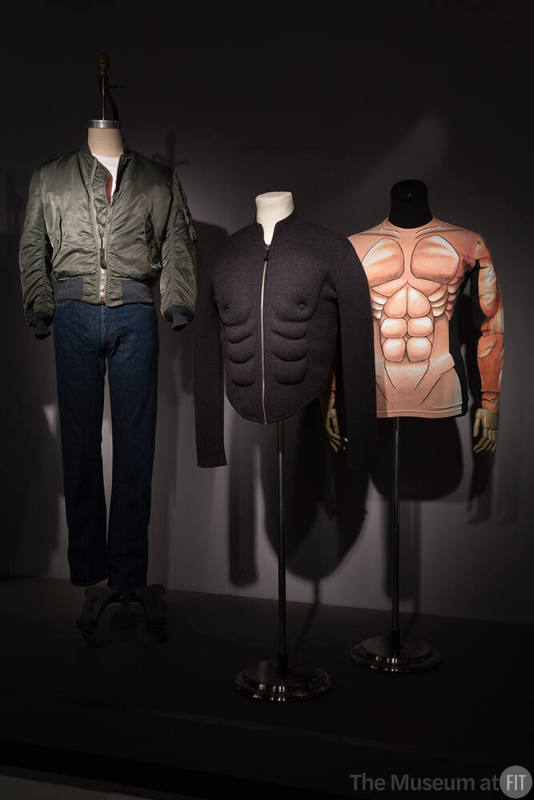 Body_08 Left to right  88.134.28 (jacket), 91.256.1 (sweater), 2001.23.1 (shirt)