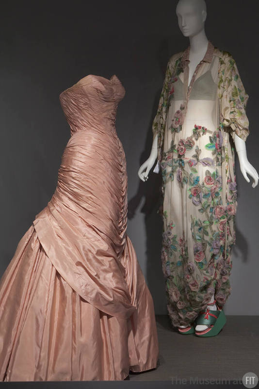 Fashion A-Z (II)_24 91.241.127 (dress), 2011.35.1 (floral ensemble)