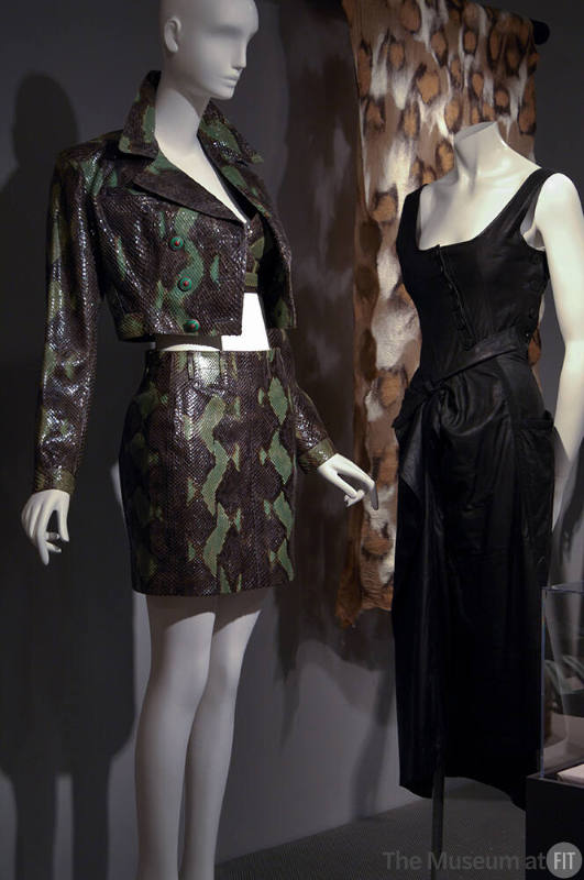 Seduction_35 Left to right 2008.65.7 (ensemble), 99.73.3 (textile wall), 2001.45.1 (dress)