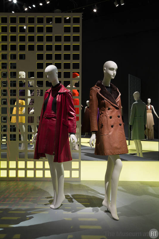 Paris Refashioned_16 Left to right 91.128.19 (red ensemble), 77.57.3 (coat)