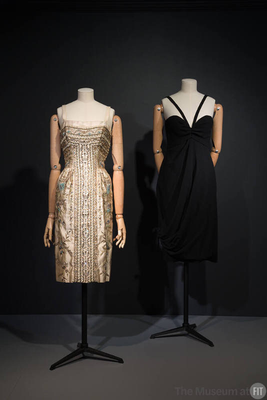 Paris Refashioned_27 92.120.1 (silk dress), 2003.100.4 (black dress)